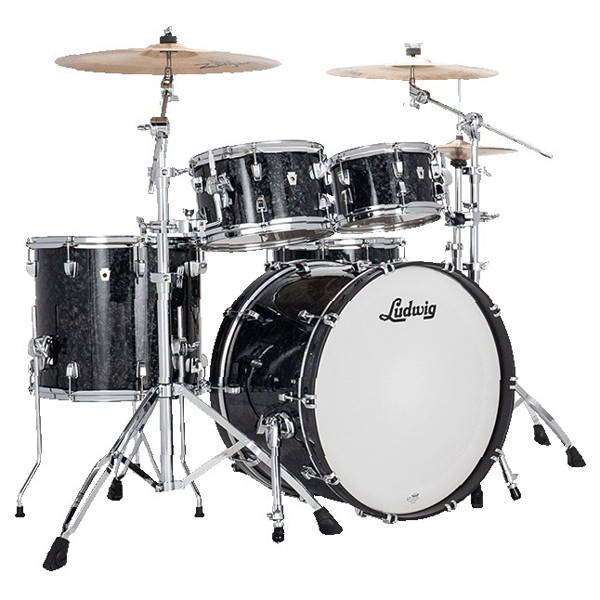 Slagverk Ludwig NeuSonic Rapid Mod2 22 Shell Pack, m/Triad Mount, Ebony Pearl