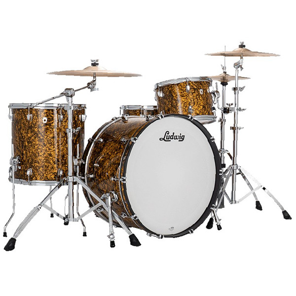 Slagverk Ludwig NeuSonic Pro Beat 24 Shell Pack, m/Triad Mount, Butterscotch Pearl