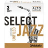 Altsaksofonrør Rico D'Addario Select Jazz Un-filed 3 Soft (10 pk)
