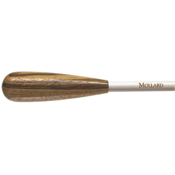 Taktstokk Mollard E-Serie 14 inch Zebrawood Håndtak Tre Hvit