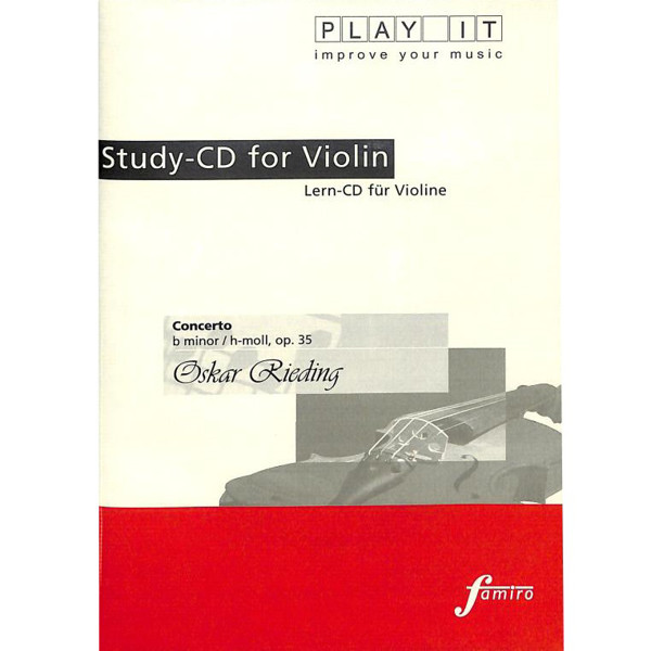 Concerto in b minor, Op.35, Oskar Rieding - Study-CD for violin