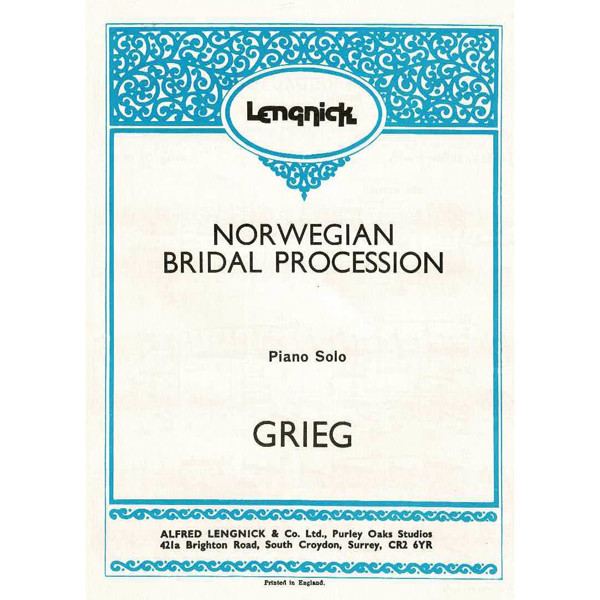 Norwegian Bridal Procession March for Piano opus 19 no 2 , Edvard Grieg