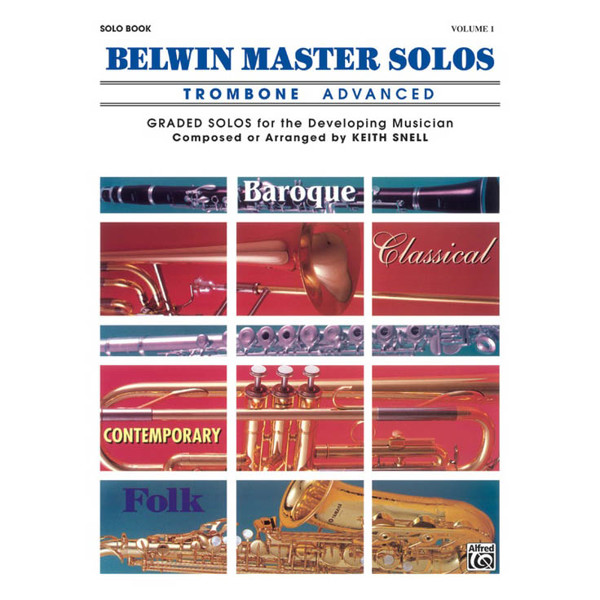 Belwin Master Solos Trombone Volume 1 Advanced