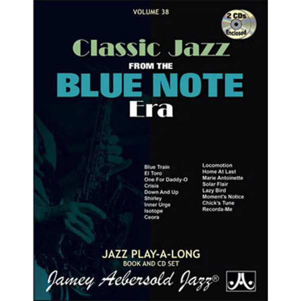 Blue Note, Vol 38. Aebersold Jazz Play-A-Long for ALL Musicians