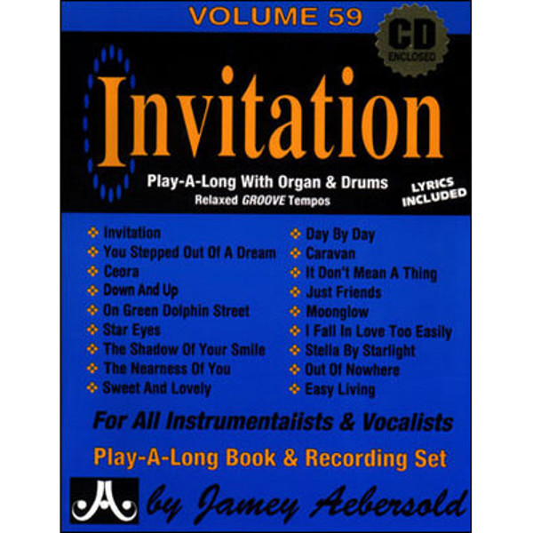 Invitation, Vol 59. Aebersold Jazz Play-A-Long for ALL Musicians