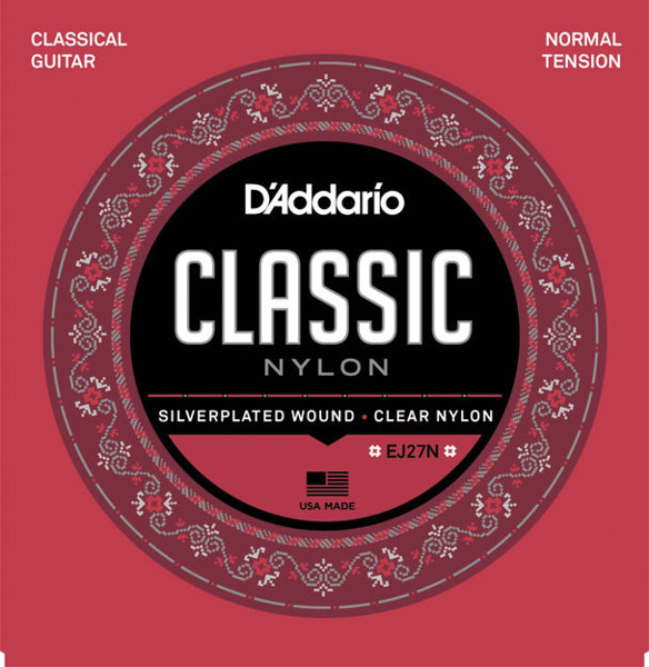 Gitarstrenger Klassisk D'Addario EJ27N Normal Tension