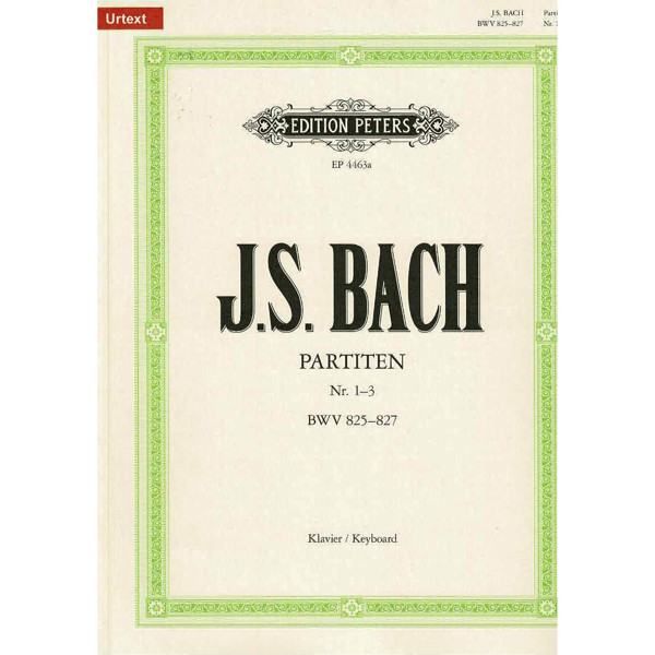 Partitas BWV 825-830 Vol.1, No. 1-3, Johann Sebastian Bach - Piano Solo