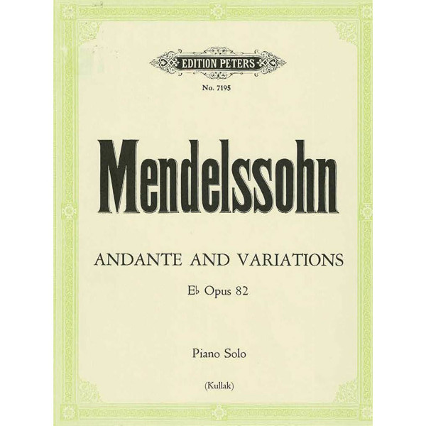 Andante & Variations in E flat Op.82, Felix Mendelssohn - Piano Solo
