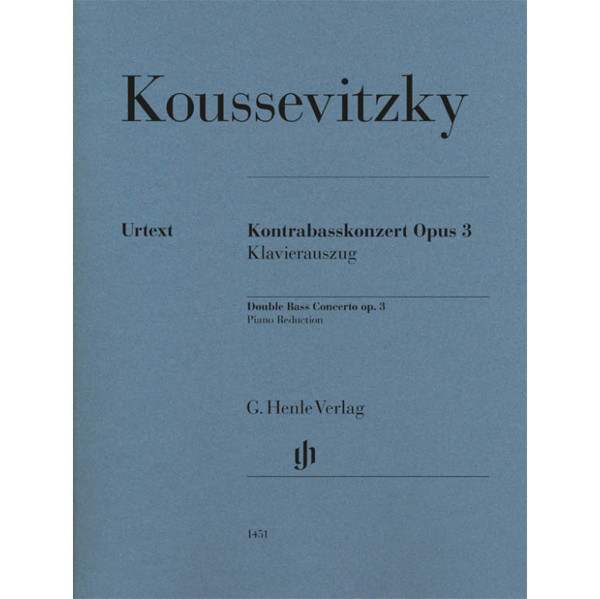 Kontrabasskonzert op. 3, Serge Koussevitzky. Double Bass and Piano
