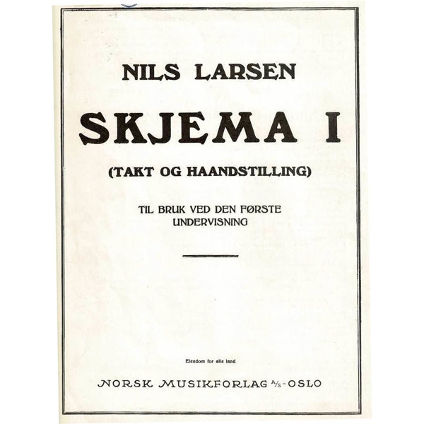 Skjema 1, Nils Larsen. Piano