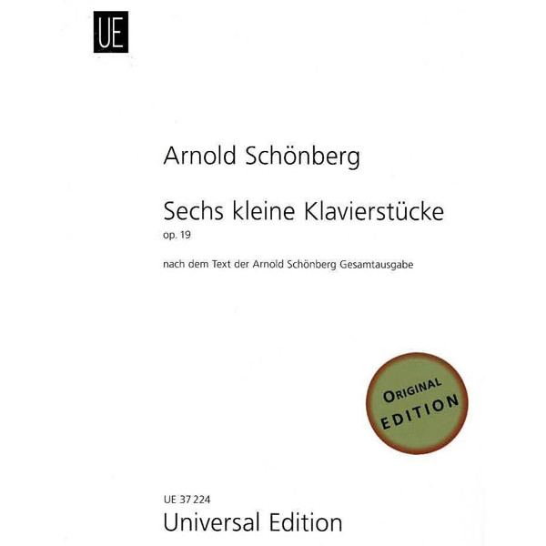 6 little Piano Pieces, Arnold Schönberg. Piano