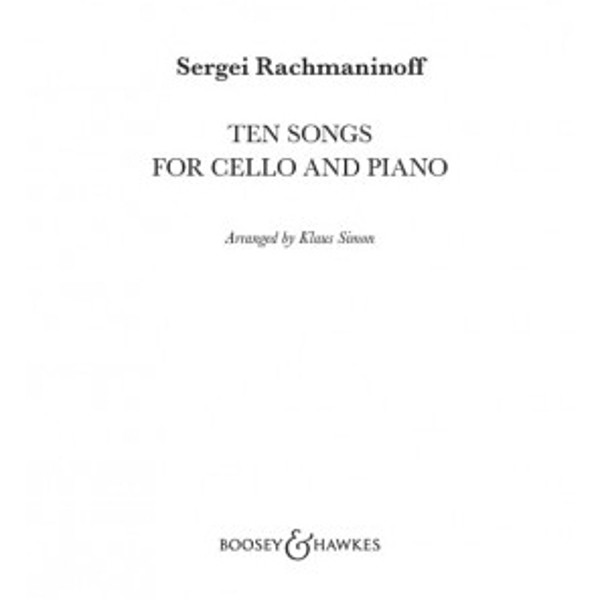 Ten Songs for Cello and Piano, Sergej Wassiljewitsch Rachmaninoff