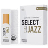 Sopransaksofonrør D'Addario Organics Select Jazz Filed 2 Soft  (10 pk)