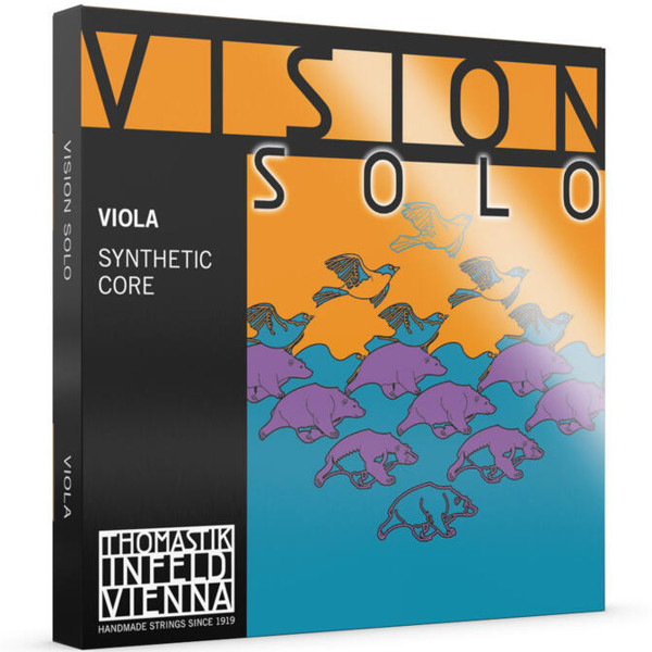 Bratsjstreng Thomastik-Infeld Vision Solo 2D Medium Synthetic Core, Chromium Wound