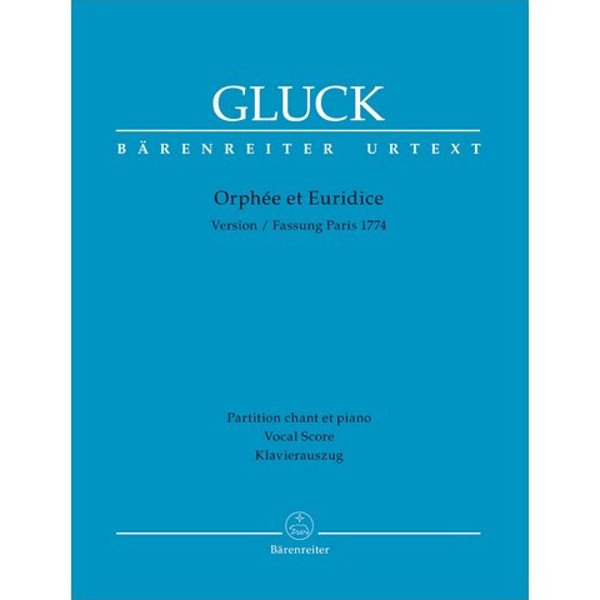 Orphee et Euridice, Christoph Willibald Gluck. Vocal Score