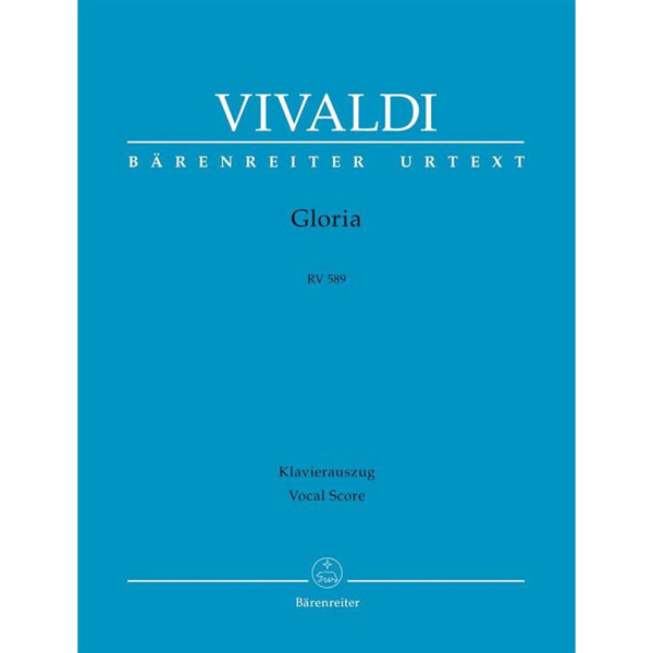 Gloria RV589, Vocal Score. Antonio Vivaldi