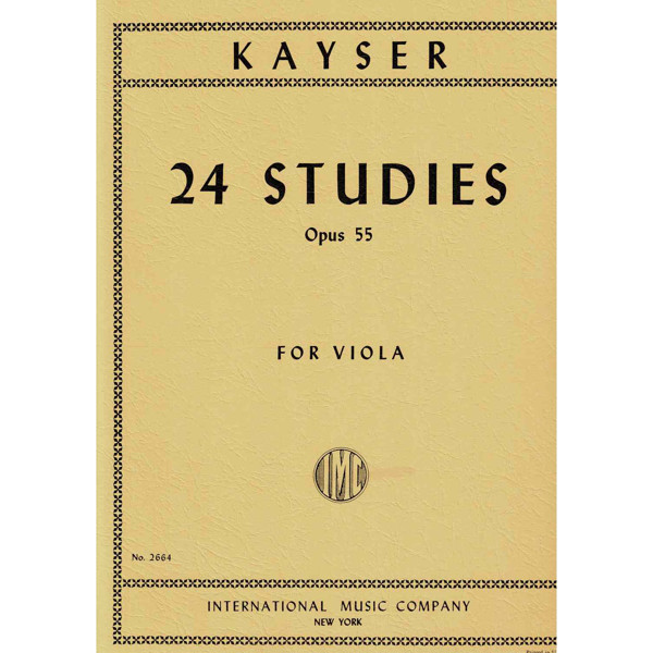 24 Studies, Op.55 - Heinrich Ernst Kayser - Viola