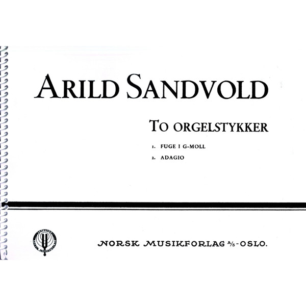 To Orgelstykker (Fuge/Adagio), Arild Sandvold. Orgel