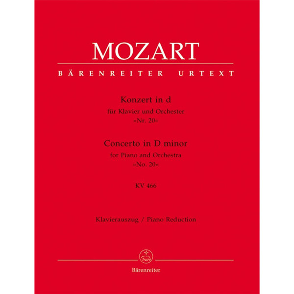 Concerto for Piano and Orchestra no. 20 D minor KV 466, Pianoreduction - Mozart