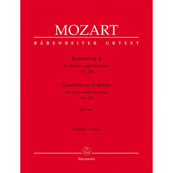 Concerto for Piano and Orchestra no. 20 D minor KV 466, Partitur - Mozart