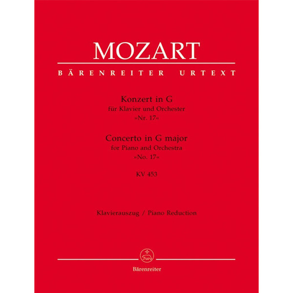Concerto for Piano and Orchestra no. 17 G major K. 453, Wolfgang Amadeus Mozart