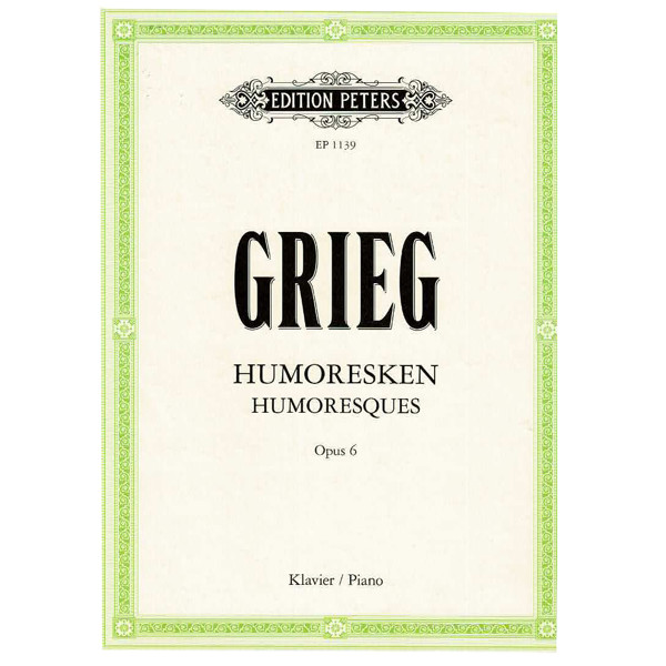 4 Humoresques op. 6, Edvard Grieg. Piano