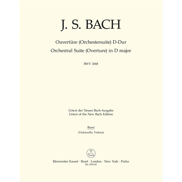 Bach - Overture D-Dur BWV 1068, Bass/Cello