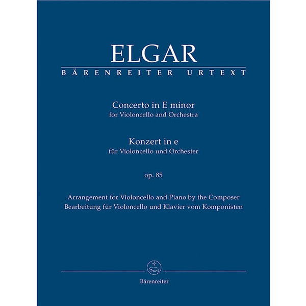 Edward Elgar: Concerto For Cello And Orchestra In E Minor Op.85 (Cello/Piano)