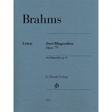 2 Rhapsodies Op.79, Johannes Brahms. Piano Solo