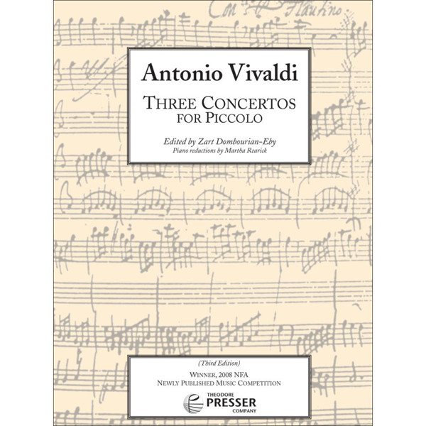 Three Concertos for Piccolo, Antonio Vivaldi
