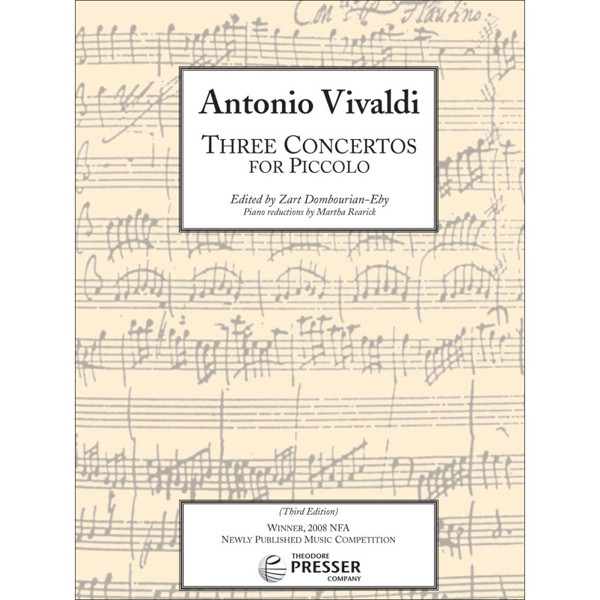 Three Concertos for Piccolo, Antonio Vivaldi