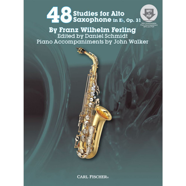 Ferling - 48 Studies for Alto Saxophone in Eb, Op 31 Piano + Audio