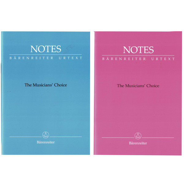 Notes - Notisbok med Notelinjer og Blanke sider. The Musicians Choice. Chopin Pink