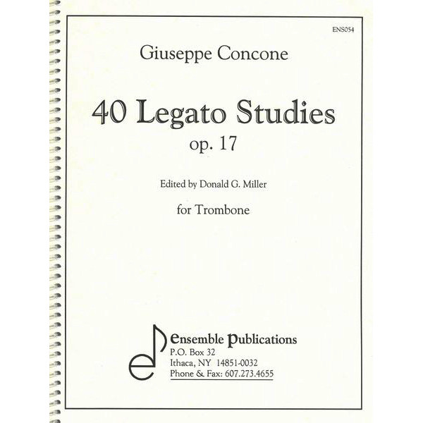 Legato Studies op. 17, Giuseppe Concone (Don Miller) Trombone/Euphonium/Tuba/Fagott/Cello