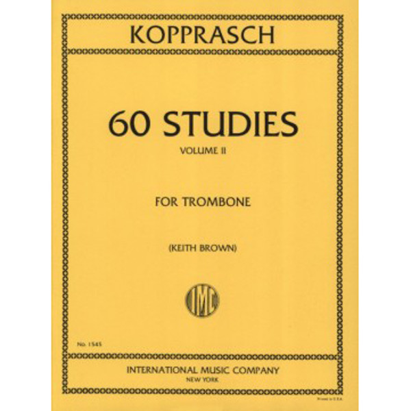 Kopprasch 60 Studies for Trombone 2
