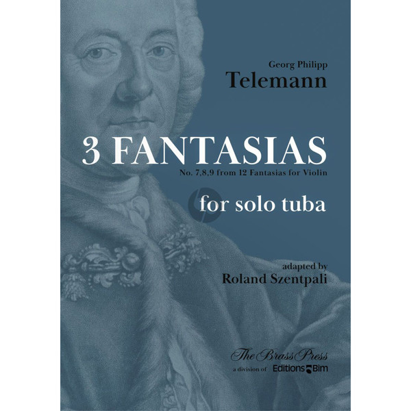 3 Fantasias nr 7, 8, 9 for Solo Tuba, Georg Philipp Telemann arr Roland Szentpali