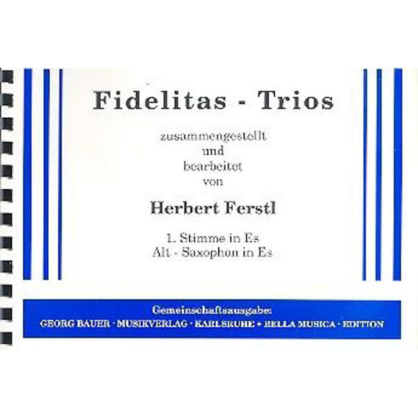 Fidelitas trios 1. stemme i Eb Alt-saxophon