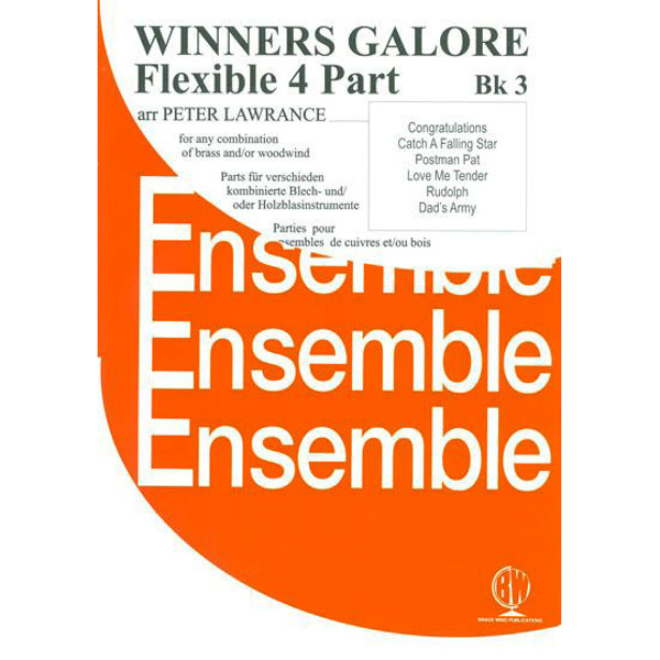 Winners Galore Flexible 4 Part Book 3, arr Peter Lawrance