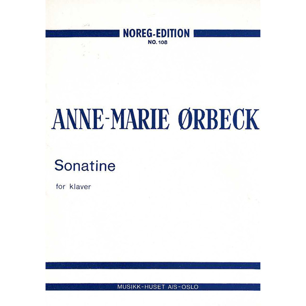 Sonatina, Anne-Marie Ørbeck. Piano