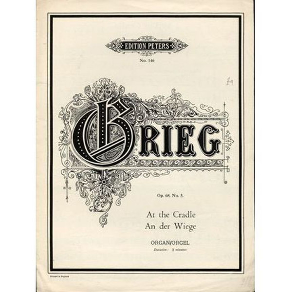 At the Cradle Op.68 No. 5, Edvard Grieg - Organ Solo
