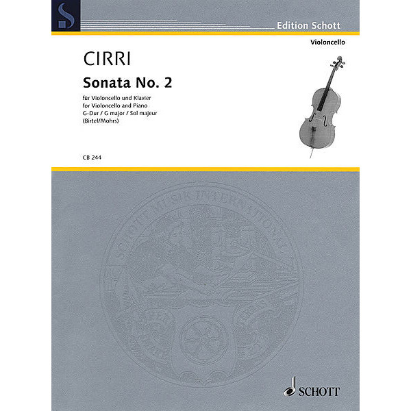Sonata No. 2 in G for Violoncello and Piano - Giovanni Cirri/Battista Giovanni