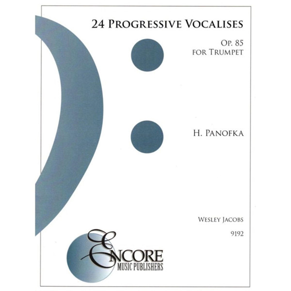 24 Progressive Vocalises Op. 85 for Trumpet, Heinrich Panofka. Piano Accompaniment
