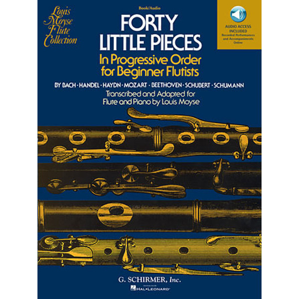Forty Little Pieces In Progressive Order For Beginner Flutists, Louis Moyse. Performance and Accompaniment CD