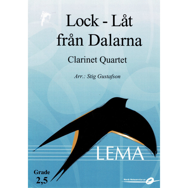 Lock-låt från Dalarna - Klarinettkvartett 2-3 Arr Stig Gustafson