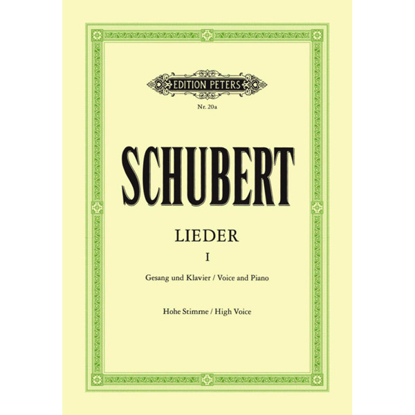 Schubert - Lieder 1/Songs Vol.1, 92 Songs (Piano/Vocal) - High Voice and Piano