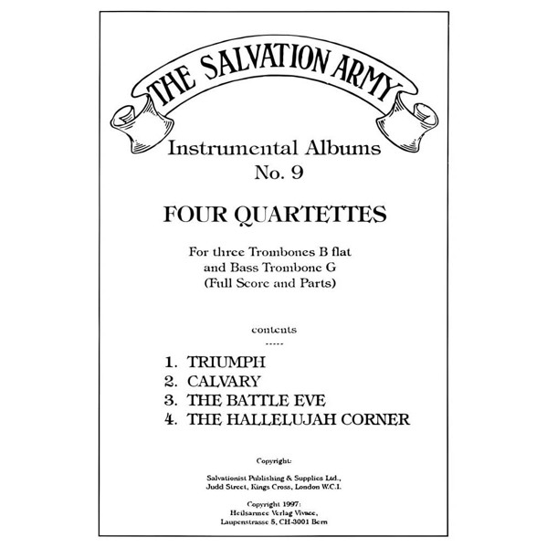 Salvation Army Instrumental Album No.9 - Four Quartettes