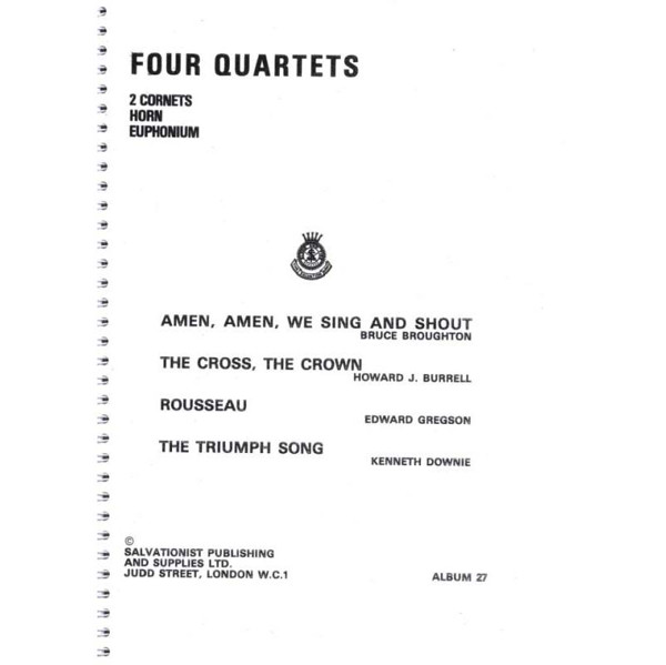 Salvation Army Instrumental Album No.27 - Four Quartettes