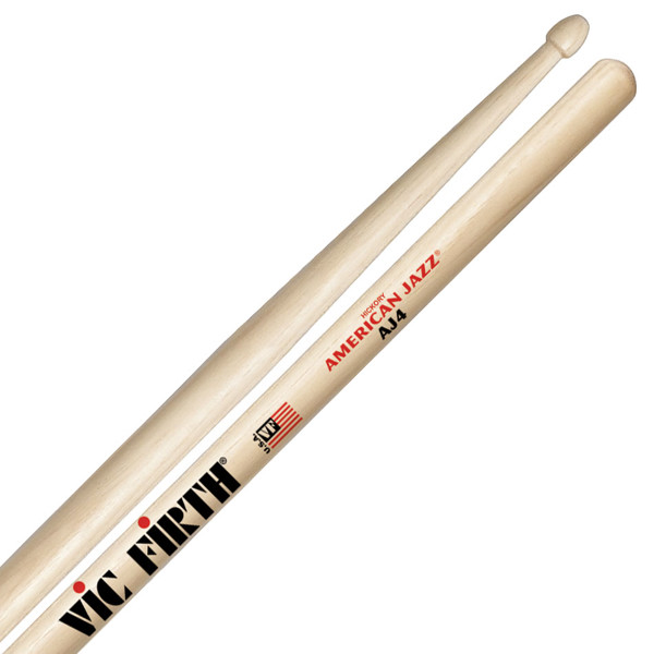 Trommestikker Vic Firth American Jazz AJ4 Hickory, Wood Tip