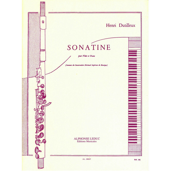 Sonatine (Flute and Piano) Henri Dutilleux