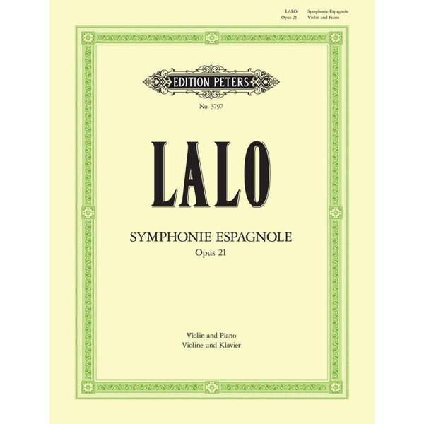 Symphonie Espagnole, Op. 21 for Violin and Piano, Lalo